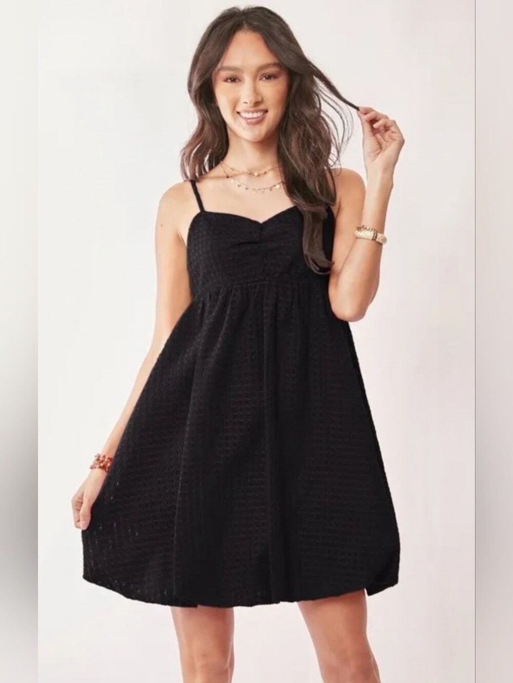Davi And Dani Bubble Hem Dress